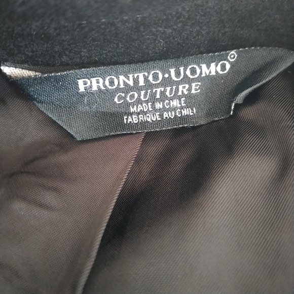 Pronti-Uomo Couture 100 Percent CASHMERE Black Blazer Jacket L - Picture 3 of 15